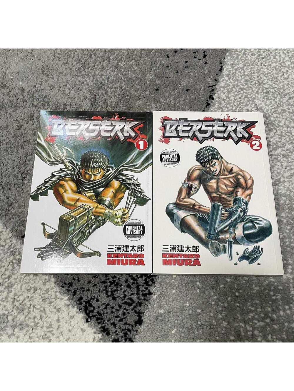Berserk Manga Lot Volumes 1 & 2 English Kentaro Miura First Edition